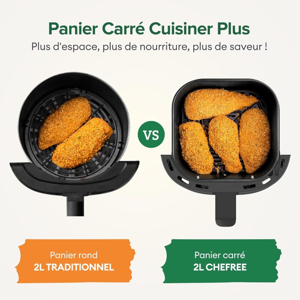 CHEFREE Friteuse à Air 2L – Image 6